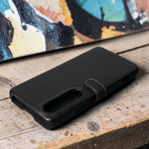 чехол-книжка на Sony Xperia 1 VII Черный Stenk Premium фото 3