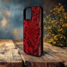 Накладка SkinBacker Mini Python Scales для Apple iPhone 16 Красный
