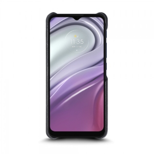 Шкіряна накладка Stenk Cover для Motorola Moto G20 Чорна