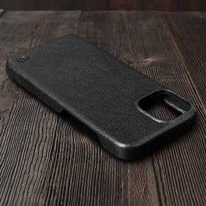 Шкіряна накладка Stenk Cover для Apple iPhone 13 Pro Max Чорний