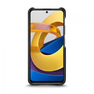 Шкіряна накладка Stenk Reptile Cover для Xiaomi Poco M4 Pro 5G Чорна