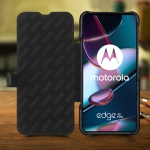 Чохол книжка Stenk Premium для Motorola Edge 30 Pro Чорний