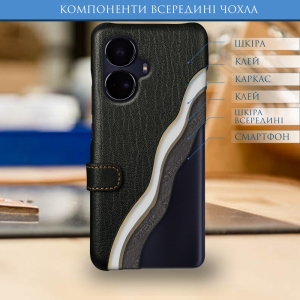 Чохол книжка Stenk Premium для Realme 10 Pro Plus Чорний