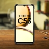 Кожаная накладка Stenk Cover для Realme C53 Чёрная