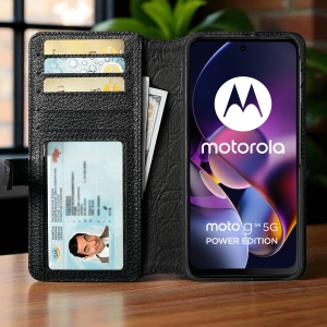 Чохол-портмоне Stenk Premium Wallet для Motorola Moto G54 Power Чорний