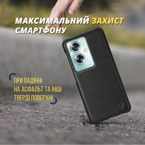 Шкіряна накладка Stenk Cover для OnePlus Nord N30 SE Чорний