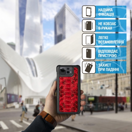 бампер на ASUS Zenfone 12 Ultra Красный Stenk ExBacker фото 3
