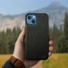 Кожаная накладка Stenk Cover для Apple iPhone 13 Черный