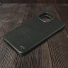 Кожаная накладка Stenk Cover для Apple iPhone 13 Черный