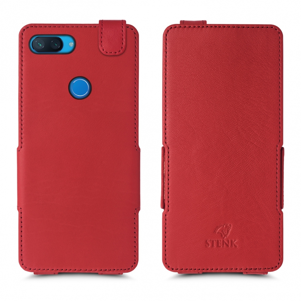 

Чехол флип Stenk Prime для Xiaomi Mi 8 Lite Красный