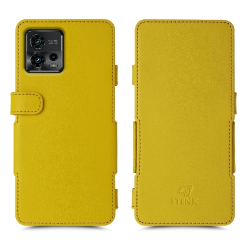 чехол-книжка на Motorola Moto G72 Желтый  Prime фото 1