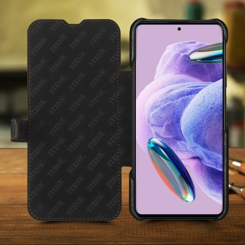 чехол-книжка на Xiaomi Redmi Note 12 Pro Plus 5G Черный Stenk Premium фото 2