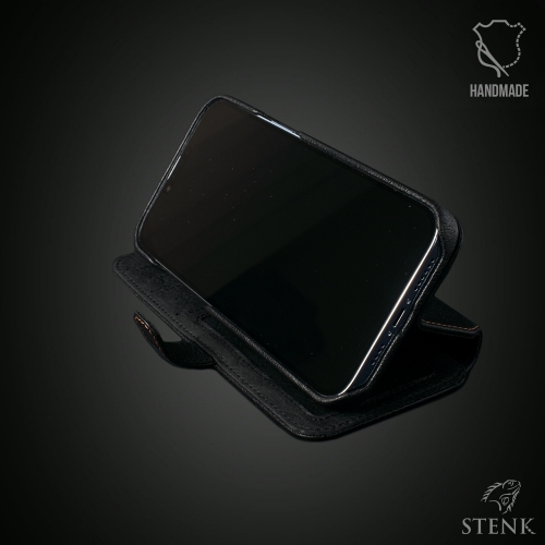 чехол-кошелек на Realme C55 Черный Stenk Premium Wallet фото 4
