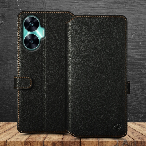 чохол-гаманець на Realme C55 Чорний Stenk Premium Wallet фото 1