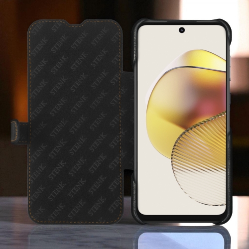 чехол-книжка на Motorola Moto G73 5G Черный Stenk Premium фото 2