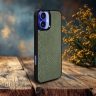 Накладка SkinBacker Mini Python Scales для Apple iPhone 16 Оливковый