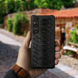Накладка Stenk ExBacker Python Scales для Sony Xperia 1 V Чорний