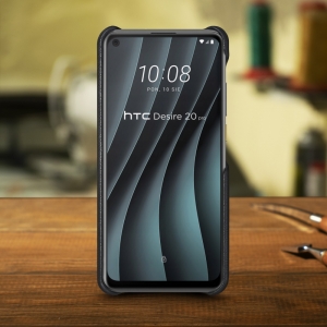 Шкіряна накладка Stenk WoodBacker для HTC Desire 20 Pro Чорна
