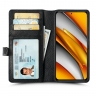 Чехол книжка Stenk Premium Wallet для Xiaomi Poco F3 Чёрный