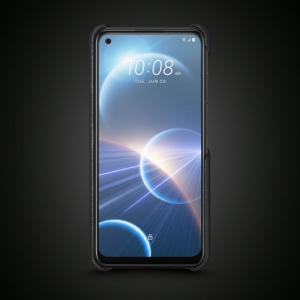 Шкіряна накладка Stenk WoodBacker для HTC Desire 22 Pro Чорна