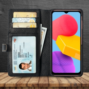 Чохол-портмоне Stenk Premium Wallet для Samsung Galaxy M13 Чорний