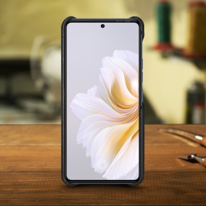 Шкіряна накладка Stenk Cover для TECNO Camon 20 Pro Чорна