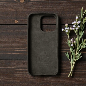 Накладка Stenk Cover Crazy Horse для iPhone 16 Pro Сірий