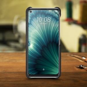 Шкіряна накладка Stenk WoodBacker для HTC U20 5G Чорна