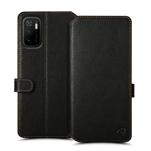 чехол-кошелек на Xiaomi Poco M3 Pro Черный Stenk Premium Wallet фото 1