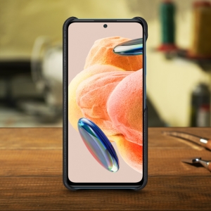 Шкіряна накладка Stenk Cover для Xiaomi Redmi Note 12 Pro 4G Чорна