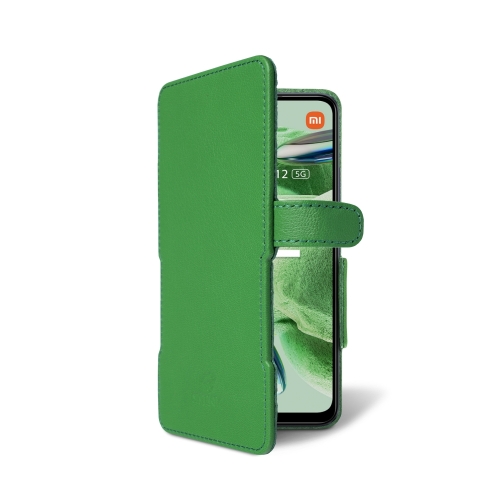 чехол-книжка на Xiaomi Redmi Note 12 5G Зелёный  Prime фото 2