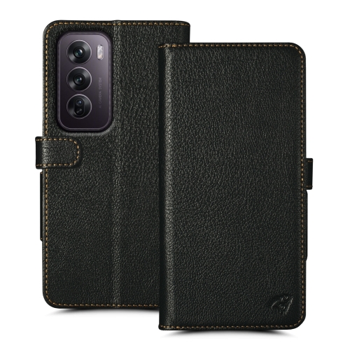 чехол-книжка на OPPO Reno12 Pro Черный Stenk Wallet фото 1