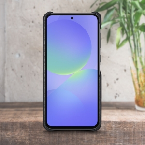 Кожаная накладка Stenk Cover для Samsung Galaxy A36 Чёрный