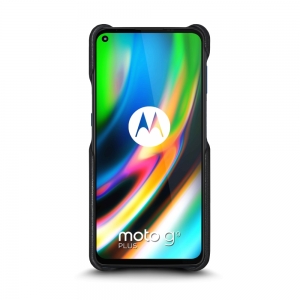 Шкіряна накладка Stenk Reptile Cover для Motorola Moto G9 Plus Чорна