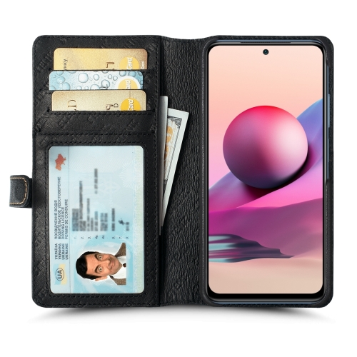 чохол-гаманець на Xiaomi Redmi Note 10S Чорний Stenk Premium Wallet фото 2