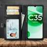 Чохол-портмоне Stenk Premium Wallet для Realme C35 Чорний
