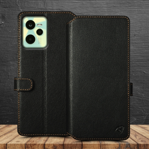 чохол-гаманець на Realme C35 Чорний Stenk Premium Wallet фото 1