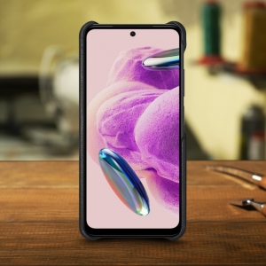 Шкіряна накладка Stenk Cover для Xiaomi Redmi Note 12S Чорна