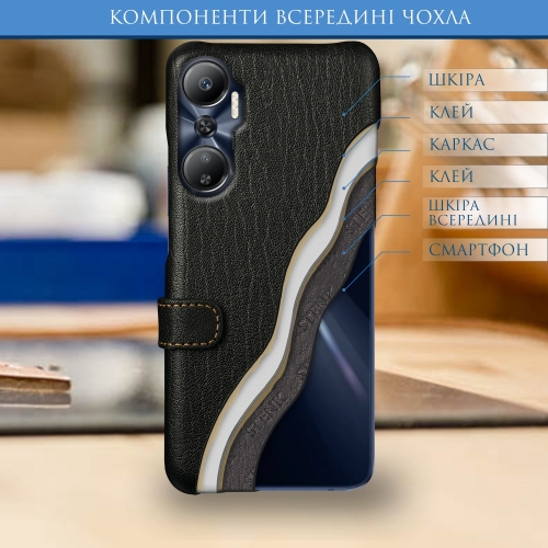 чохол-книжка на Infinix Hot 20 Чорний Stenk Premium фото 5