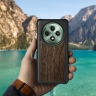 Шкіряна накладка Stenk WoodBacker для OPPO Reno12 F 4G Чорний