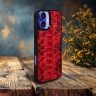 Накладка SkinBacker Python Scales для Apple iPhone 16 Красный