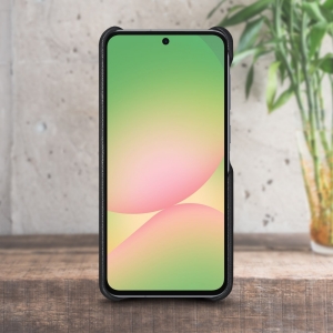 Кожаная накладка Stenk Cover для Samsung Galaxy A56 Чёрный