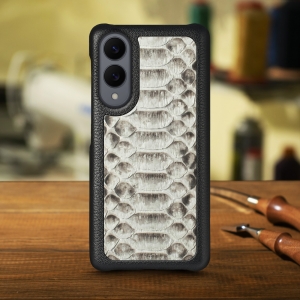 Шкіряна накладка Stenk ExBacker Python Scales для Samsung Galaxy S25 Edge