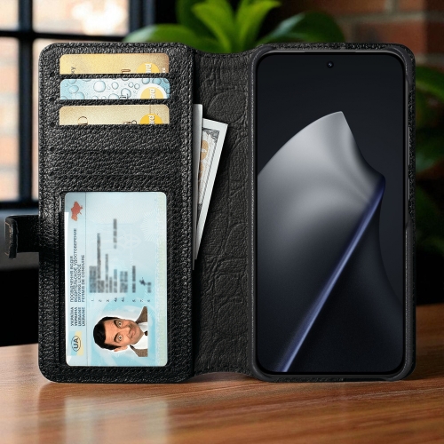 чохол-гаманець на Xiaomi 15T Чорний Stenk Premium Wallet фото 2