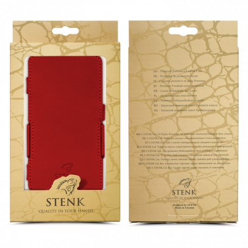 чохол-книжка на Apple iPhone 4 /4S Червоний Stenk Сняты с производства фото 5