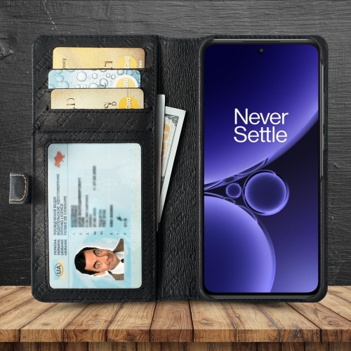 чехол-кошелек на OnePlus Nord CE3 Черный Stenk Premium Wallet фото 2