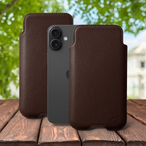 Футляр Stenk Sportage для Apple iPhone 16 Plus Коричневый
