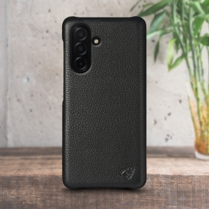 Кожаная накладка Stenk Cover для Samsung Galaxy A26 Чёрный