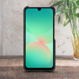 Кожаная накладка Stenk Cover для Samsung Galaxy A26 Чёрный