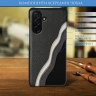 Кожаная накладка Stenk Cover для Samsung Galaxy A26 Чёрный